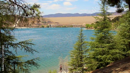 Daytime shot of Lake Castaic in California USA. photo