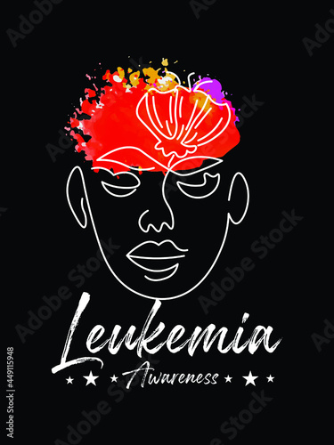leukemia awareness t-shirt eps design.