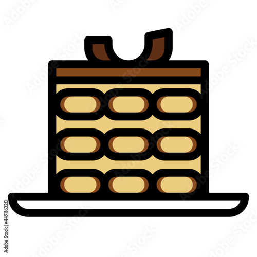tiramisu line icon