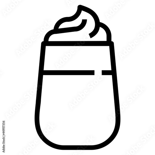 dalgona outline icon