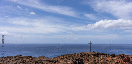 Distant horizon from El Hierro island photo