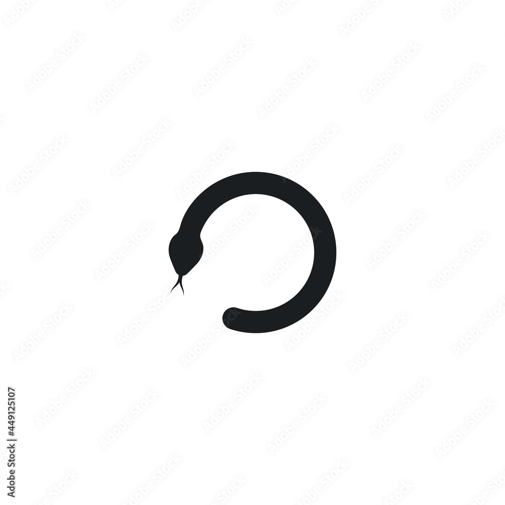 snake vector illustration icon snake vector illustration icon