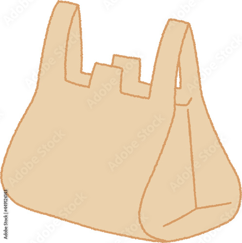 弁当用のレジ袋のイラスト
