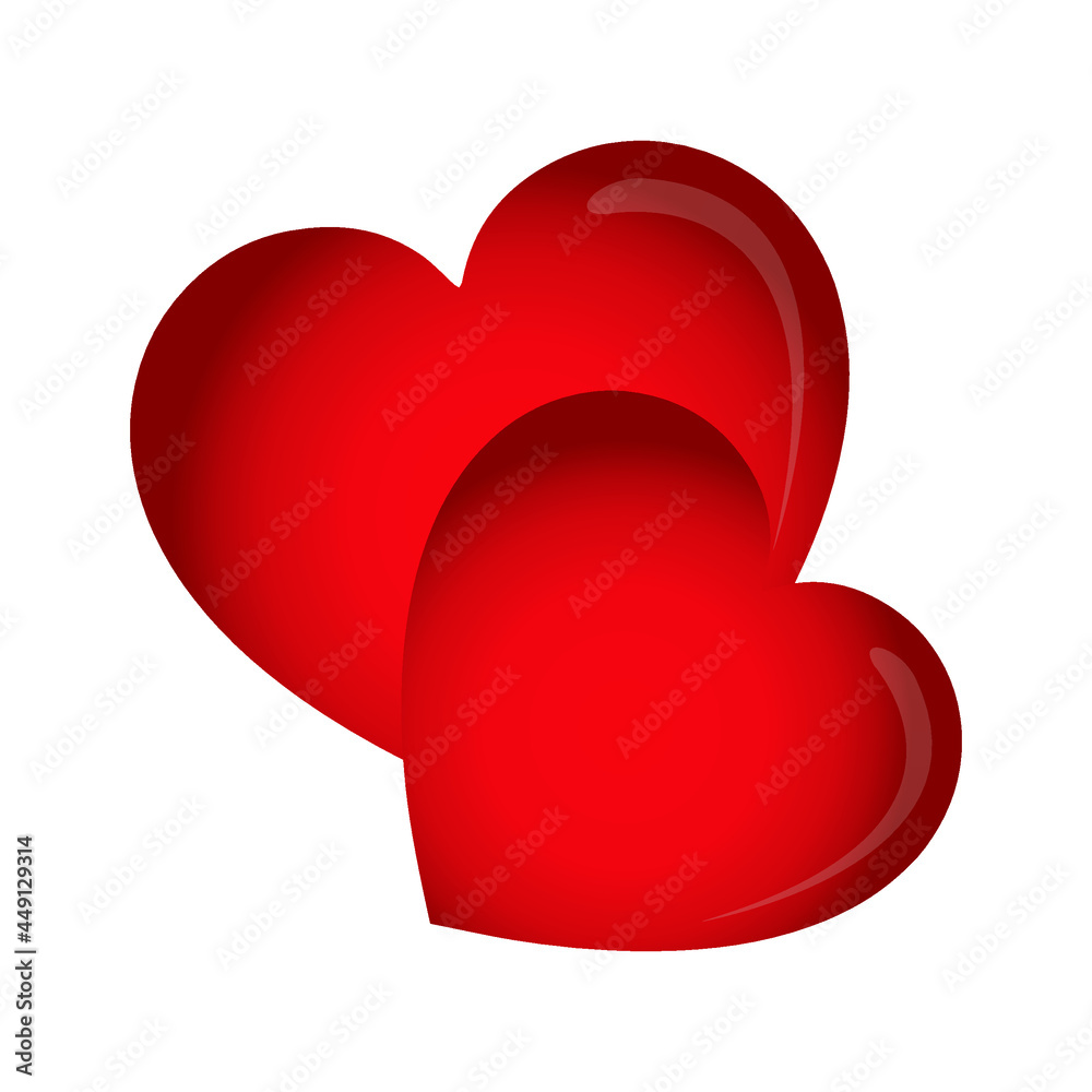 Red heart vector icon background set for Valentine`s day, medical illustration, love story symbol. Red heart vector icon background set for Valentine`s day, medical illustration, love story symbol.