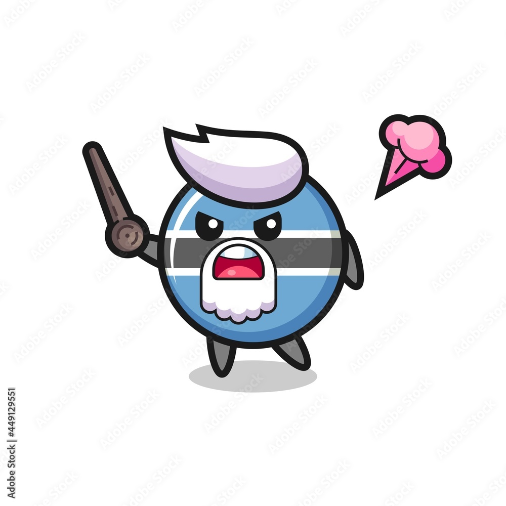 cute botswana flag badge grandpa is getting angry cute botswana flag badge grandpa is getting angry