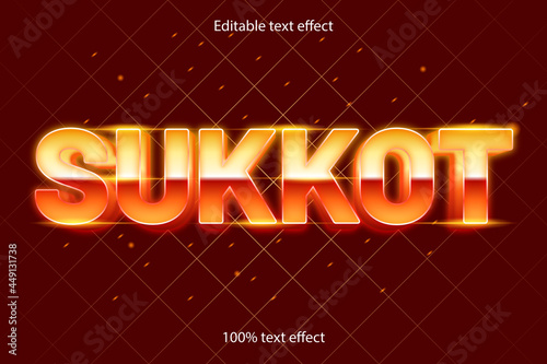 autumn editable text effect retro style