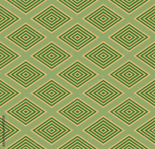 Japanese Diamond Maze Tile Vector Seamless Pattern