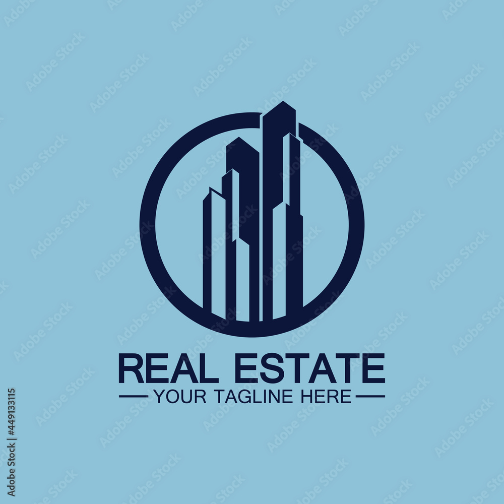 Obraz premium Real Estate Business Logo vector illustration design