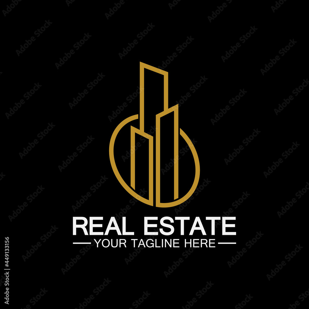 Real Estate Business Logo vector illustration design Real Estate Business Logo vector illustration design