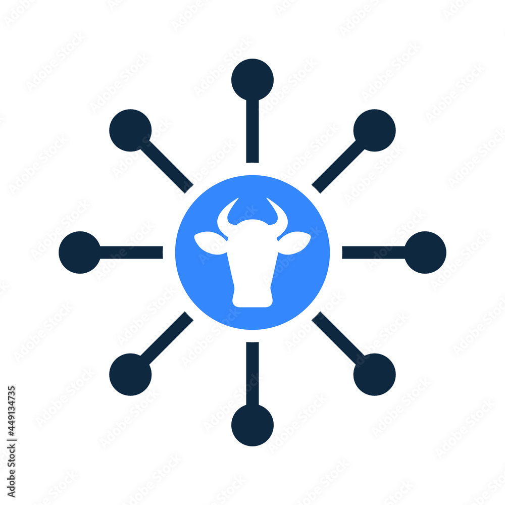 Cattle structure icon. Simple editable vector illustration. Cattle structure icon. Simple editable vector illustration.