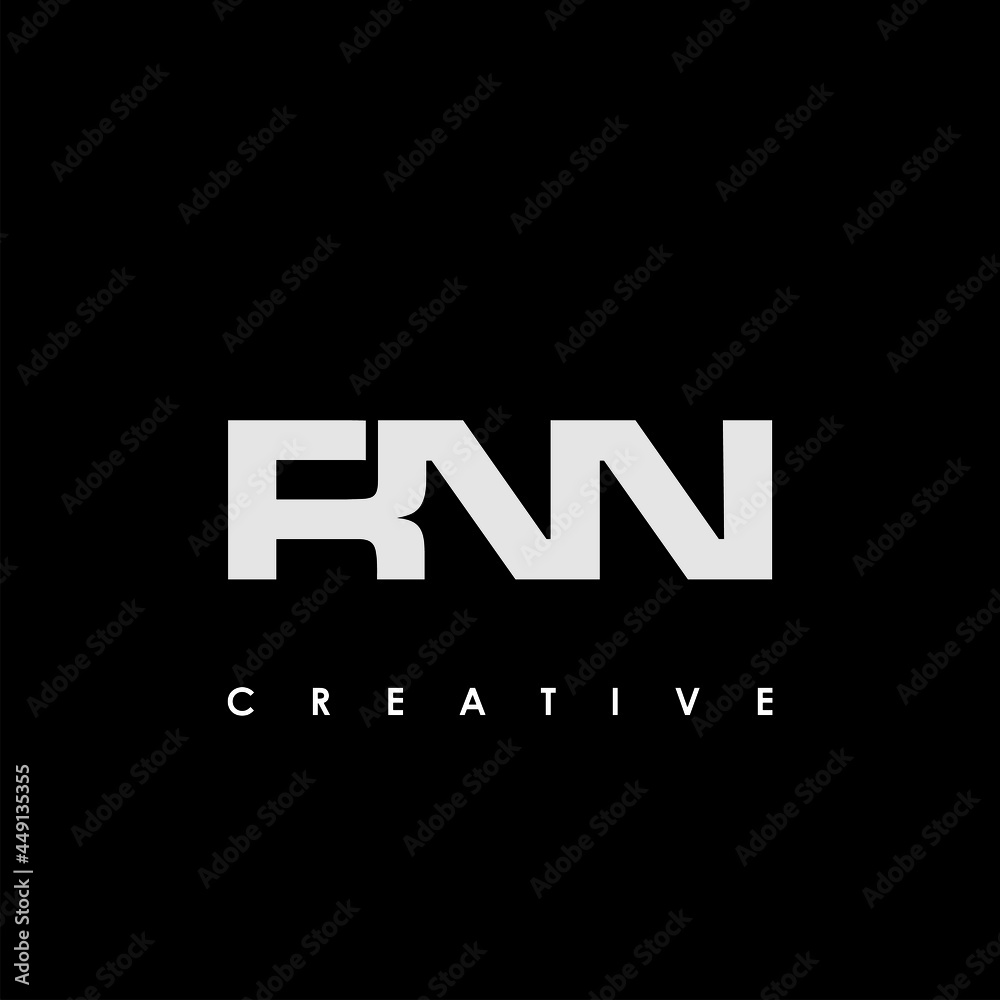 RNN Letter Initial Logo Design Template Vector Illustration