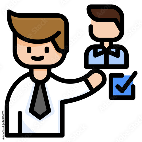 delegation line icon