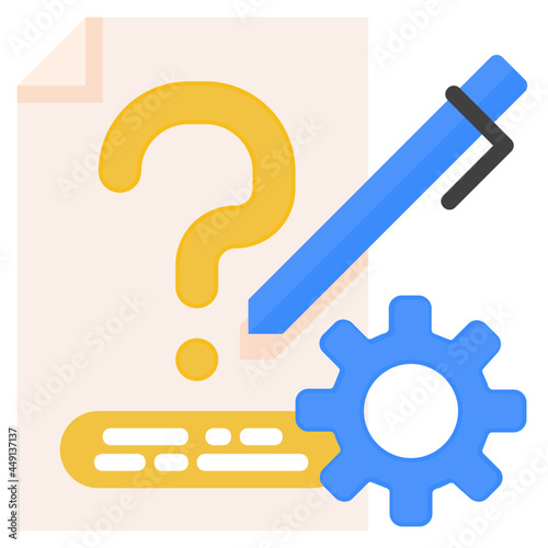 problem solving flat icon