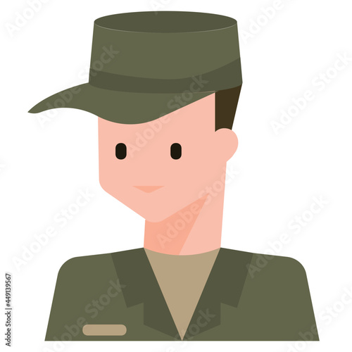 soldier flat icon
