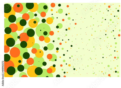 Abstract background in pastel colors. Vector illustration web banner.
Colorful summer circles.
