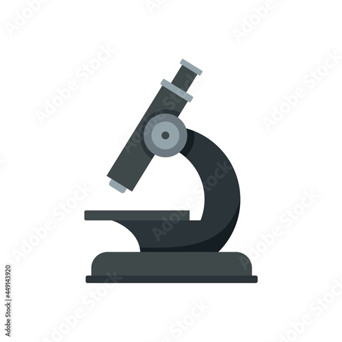 Diabetes microscope icon flat isolated vector