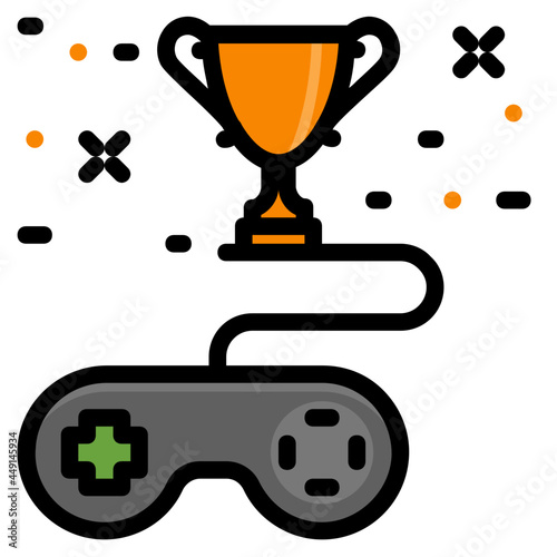 gamification line icon