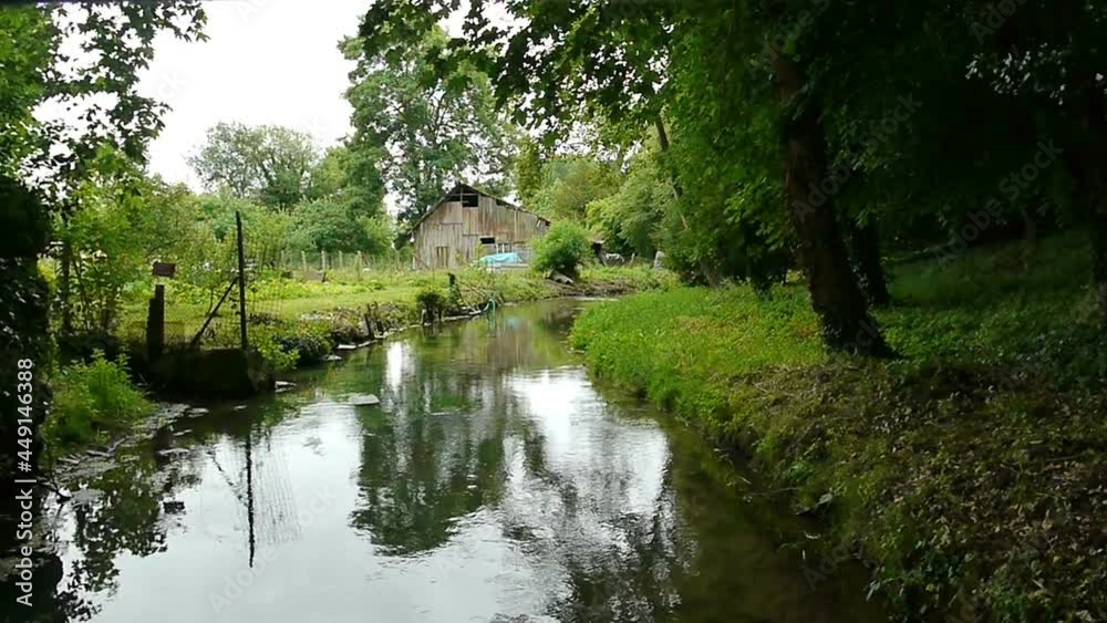 Little farm and wooden house in Normandy, France Little farm and wooden house in Normandy, France
