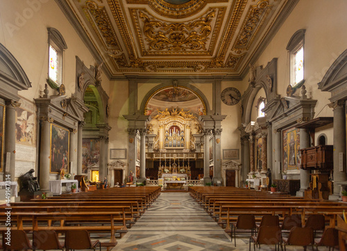 Canvas Print Interior detail of San Marco church Florence