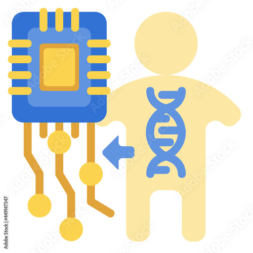 genechip flat icon