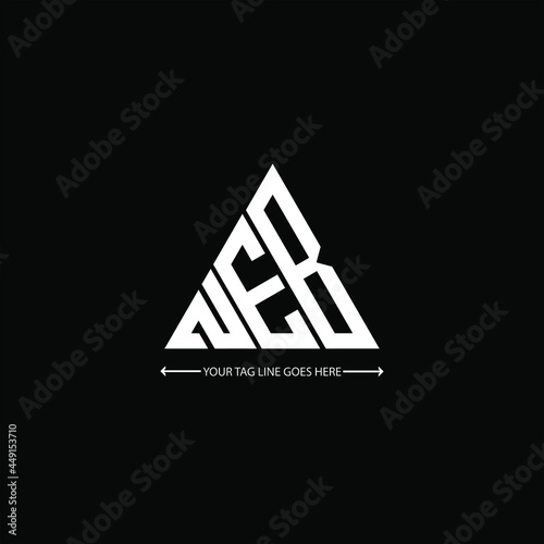 NEB letter logo creative design. NEB unique design