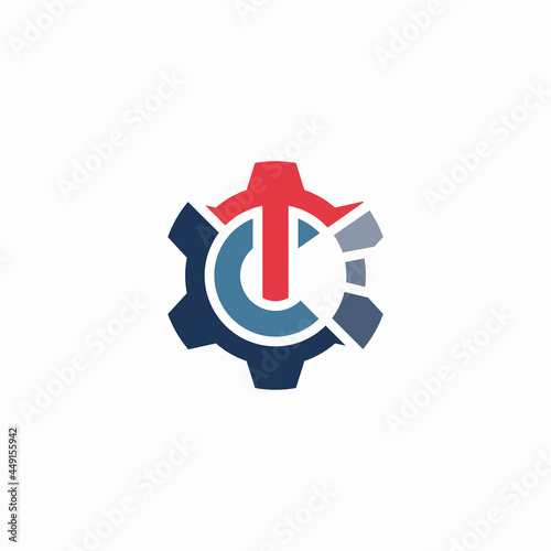 TC gear logo letter abstract