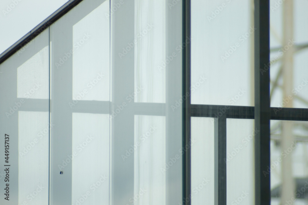 Fototapeta premium Geometric modern architecture detail