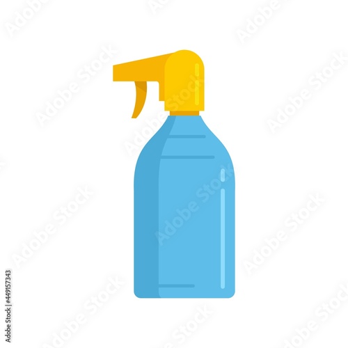 Sunscreen spray icon flat isolated vector