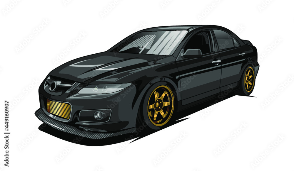 car sport vector illustration