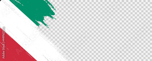 Italy flag with brush paint textured isolated  on png or transparent background,Symbol Italy,template for banner,advertising ,promote, design,vector,top gold medal winner sport country
