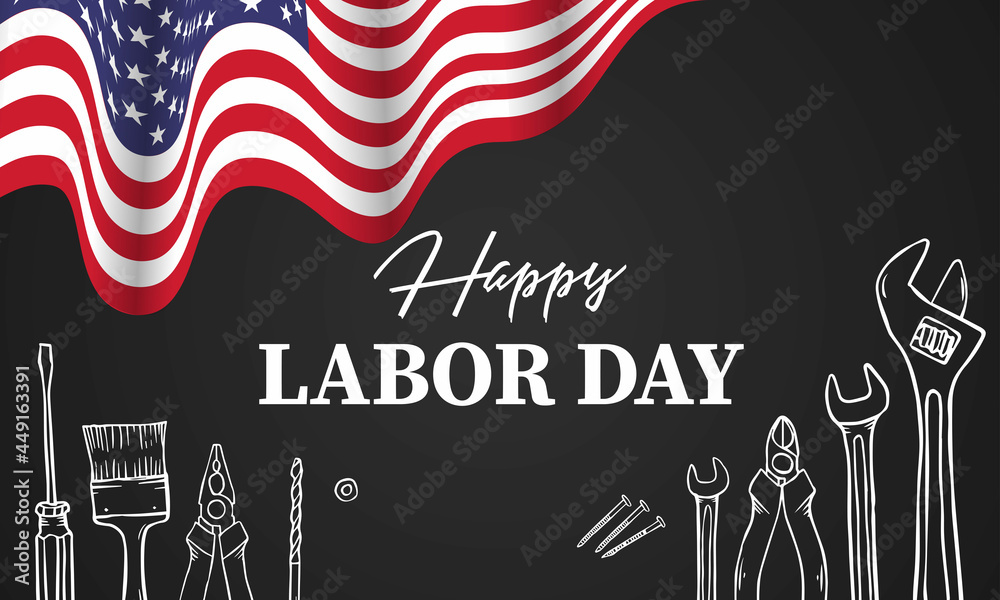Happy Labor day. Construction tools. vector illustration Happy Labor day. Construction tools. vector illustration