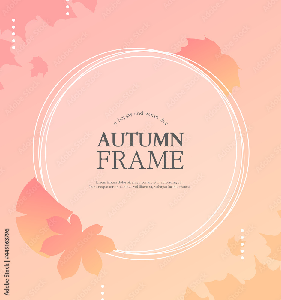 Highly utilized autumn Chuseok frame design 