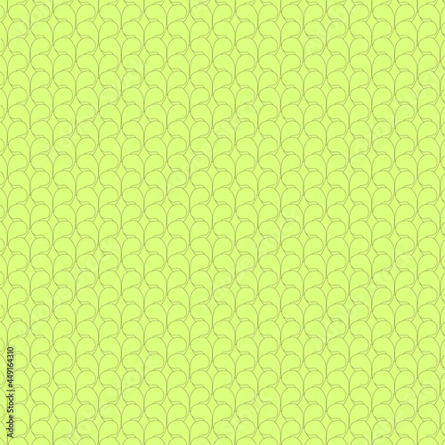 Pattern with abstract green leaves. Vector illustration.