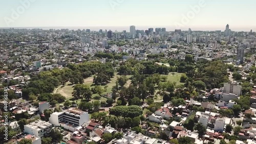 Saavedra park is a very important park in capital federal photo