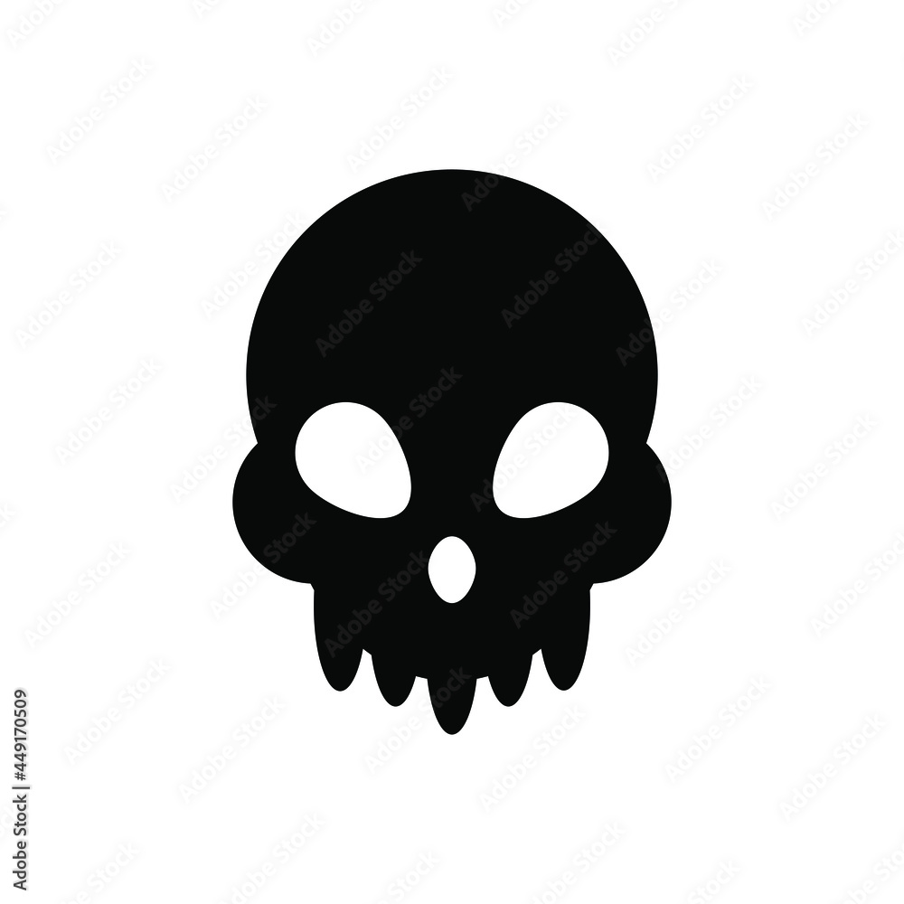 Skull logo, Skull icon, Skull Halloween symbol vector illustration isolated on white background. EPS 10 Skull logo, Skull icon, Skull Halloween symbol vector illustration isolated on white background. EPS 10
