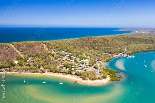 Aerial view of the town of Seventeen Seventy