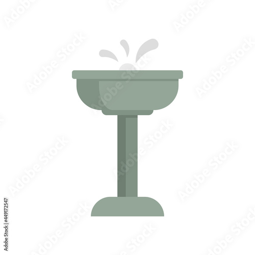 Water drinking fountain icon flat isolated vector