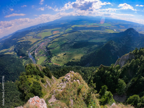 Obraz w ramie pasmo górskie