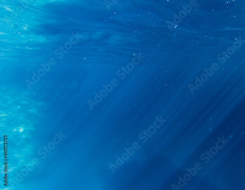 blue colored clear underwater surface texture with ripples splashes and bubbles