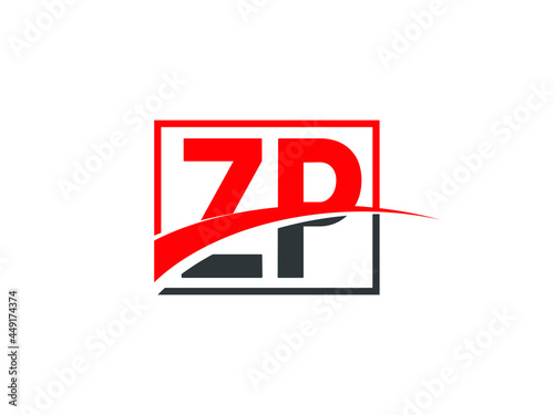 Z P, ZP Letter Logo Design © Rubel