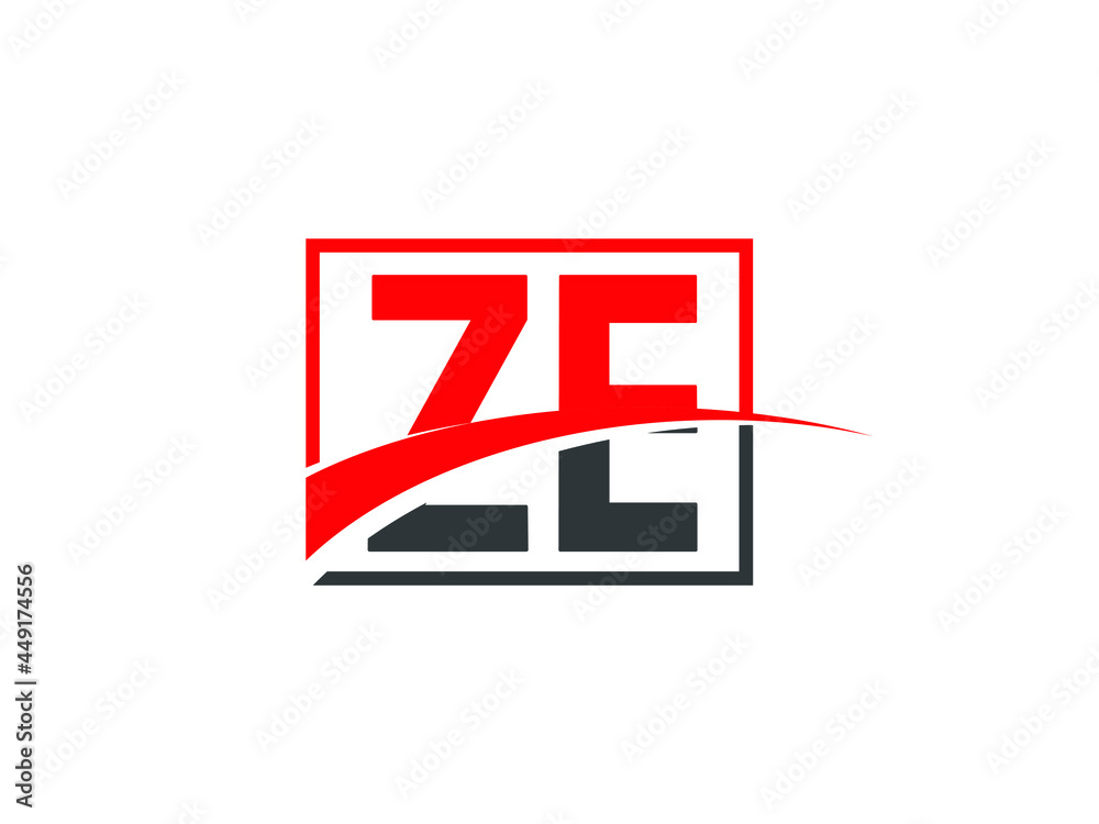 Z E, ZE Letter Logo Design Z E, ZE Letter Logo Design