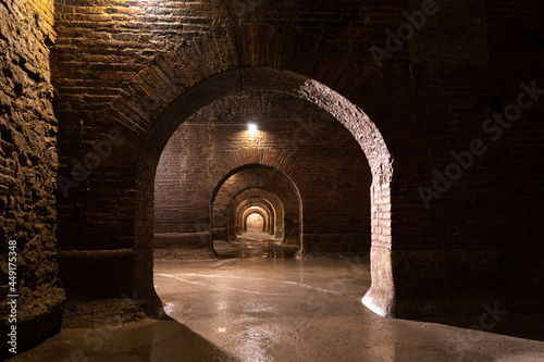 The great Roman cisterns of Fermo, Marche, Italy photo