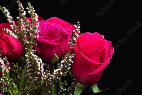 bouquet of red roses