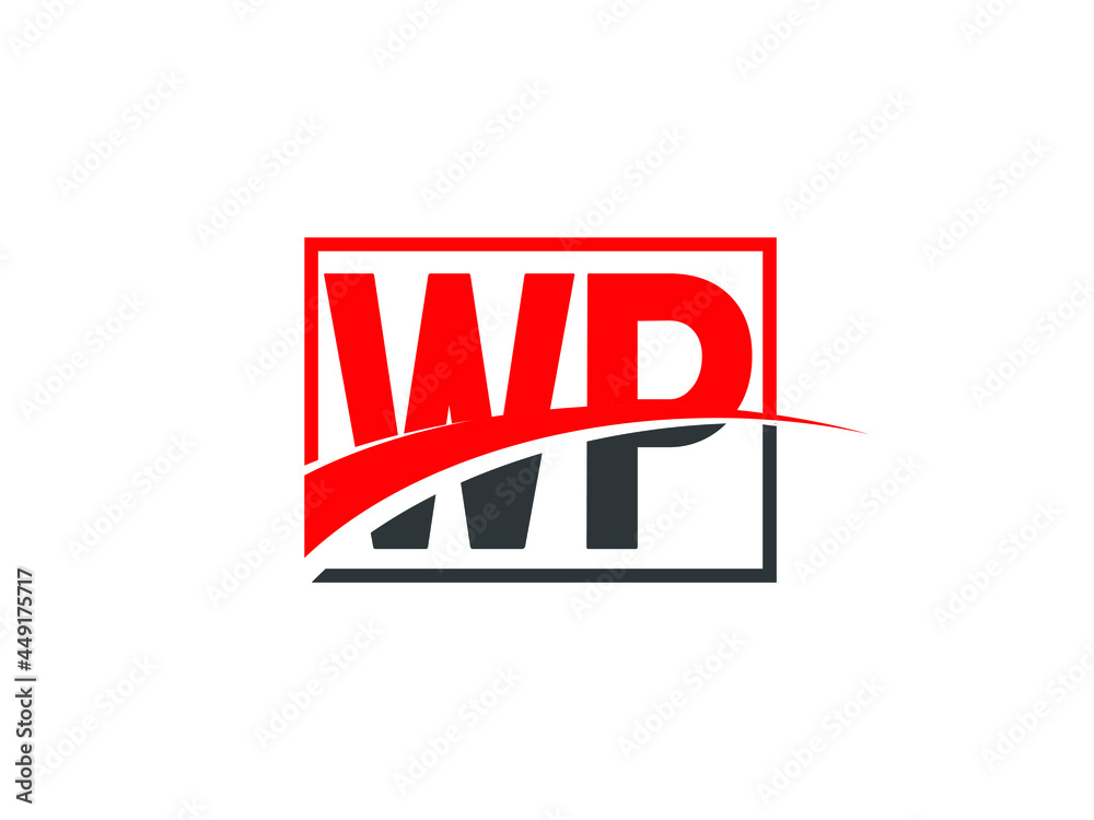 W P, WP Letter Logo Design W P, WP Letter Logo Design