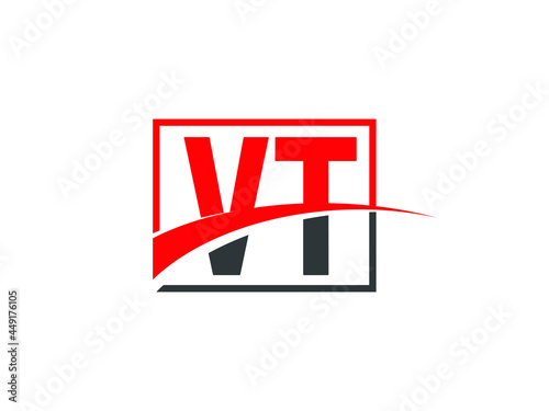V T, VT Letter Logo Design © Rubel