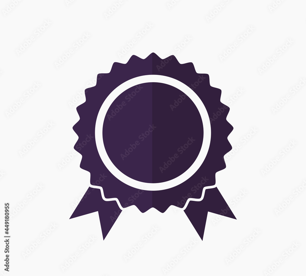 Badge flat design icon. Award template. Badge flat design icon. Award template.