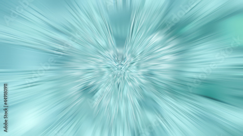 Abstract light blue background. Image of Ice Galaxy, Shiny Rays of Light. Magic explosion star, fantasy artwork. Image for your poster, graphic design, and banner. Beautiful illustration.