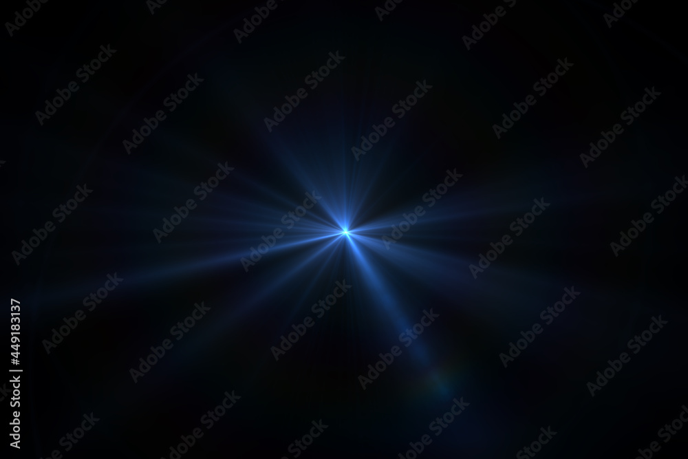 Natural, Sun flare on the black background Natural, Sun flare on the black background
