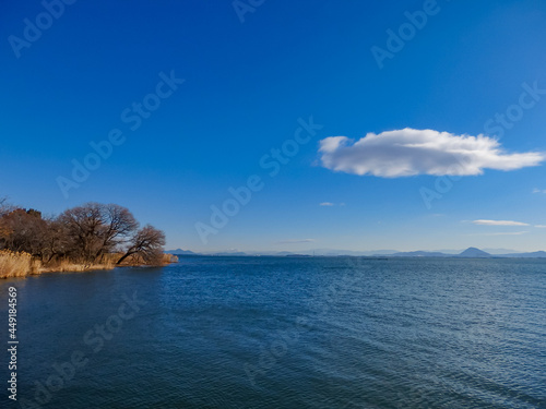 美しい冬の琵琶湖 