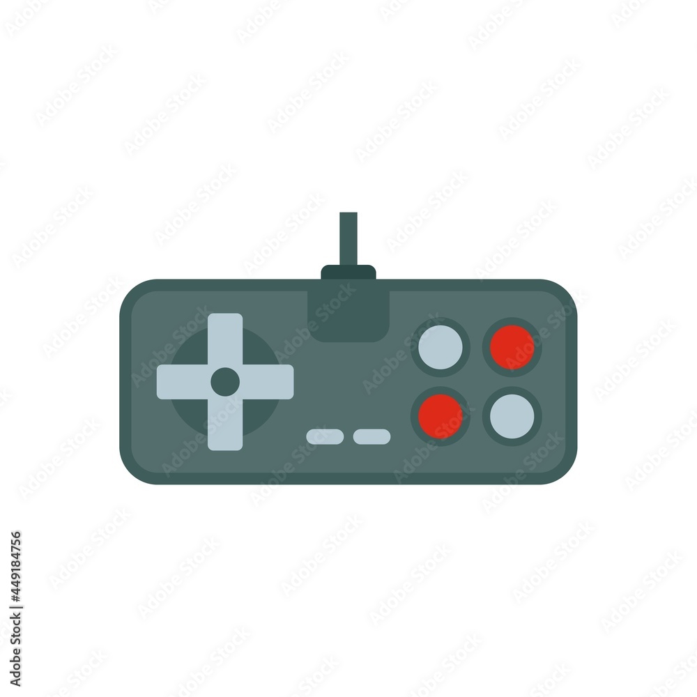 Retro game joystick icon flat isolated vector Retro game joystick icon flat isolated vector